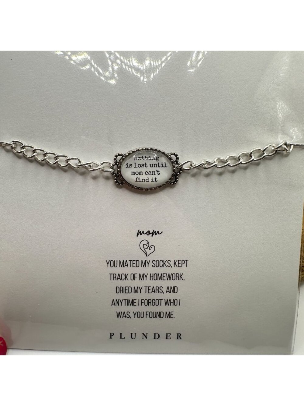 Plunder Design Jewelry You Found Me Bracelet Silver Chain Vintage Style Bracelet